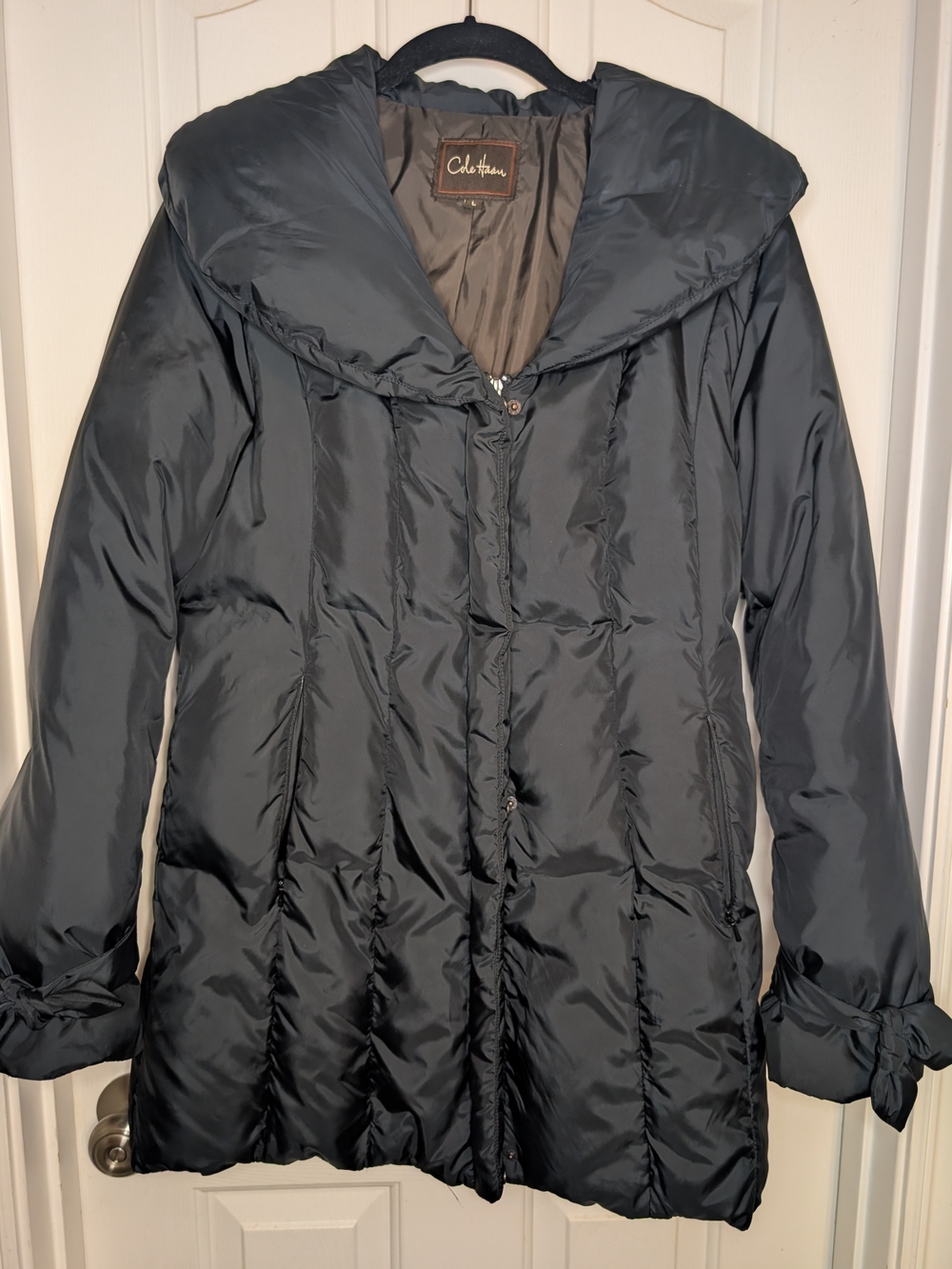 Cole Haan Women's Black Puffer Coat